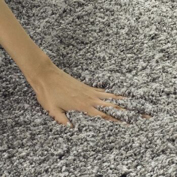 Tapis Shaggy Uni Argenté - California - 300x400cm (9'9"x13'2") 5