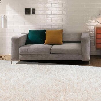 Tapis Shaggy Beige Uni - New York - 60x110cm (2'x3'7") 2