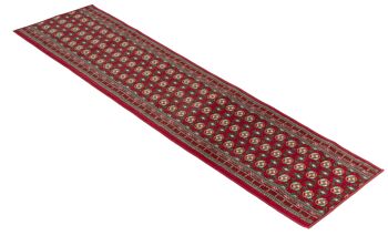 Tapis d'escalier / tapis de cuisine rouge Bokhara - Texas (tailles personnalisées disponibles) - 60x360CM (2'X12') 3