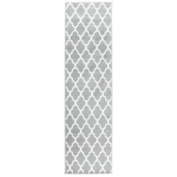 Tapis d'escalier / tapis de cuisine en treillis gris - Texas (tailles personnalisées disponibles) - 60x240CM (2'X8') 2