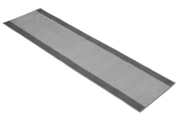 Tapis d'escalier / tapis de cuisine à bordure grise - Texas (tailles personnalisées disponibles) - 60x180CM (2'X6') 3