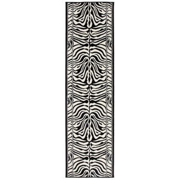 Tapis d'escalier / tapis de cuisine imprimé zèbre - Texas (tailles personnalisées disponibles) - 60x240CM (2'X8') 2