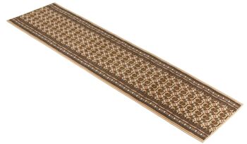Tapis d'escalier / tapis de cuisine beige Bokhara - Texas (tailles personnalisées disponibles) - 60x240CM (2'X8') 3