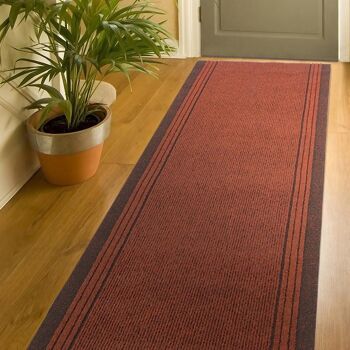 Tapis d'escalier rouge / tapis de cuisine - Sydney (tailles personnalisées disponibles) - 2'2"x4'FT (66x122cm) 3