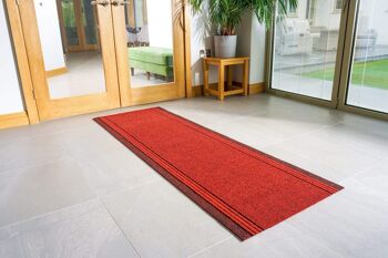 Tapis d'escalier rouge / tapis de cuisine - Sydney (tailles personnalisées disponibles) - 2'2"x4'FT (66x122cm) 4