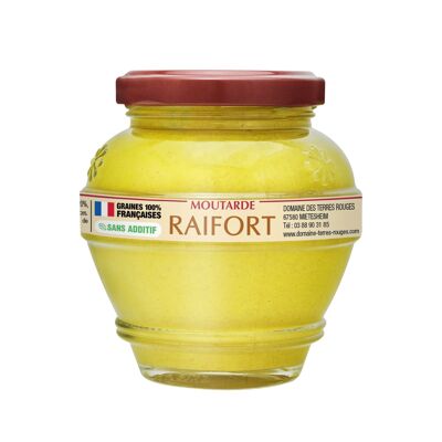 Moutarde au Raifort graines françaises sans additifs 200g
