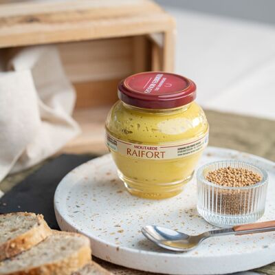 Moutarde au Raifort graines françaises sans additifs 200g