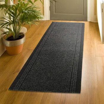 Tapis d'escalier / tapis de cuisine en charbon de bois - Sydney (tailles personnalisées disponibles) - 2'2"x10'FT (66x305cm) 1