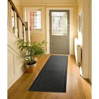 Tapis d'escalier / tapis de cuisine en charbon de bois - Sydney (tailles personnalisées disponibles) - 2'2"x10'FT (66x305cm) 3