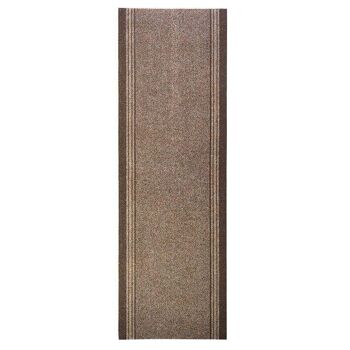 Tapis d'escalier / tapis de cuisine marron - Sydney (tailles personnalisées disponibles) - 2'2"x25'FT (66x762cm) 2