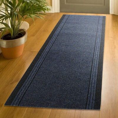 Blue Stair Runner / Kitchen Mat - Sydney (Custom Sizes Available) - 2'2"x6'FT (66x183cm)