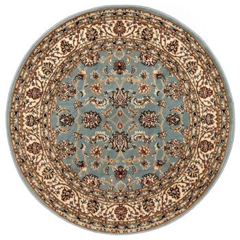 Tapis Floral Traditionnel Bleu - Virginia - 160x230cm (5'4"x7'8") 7