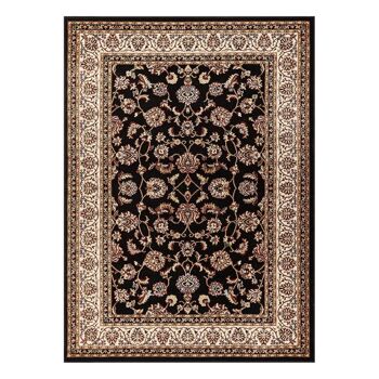 Tapis Floral Traditionnel Noir - Virginia - 160x230cm (5'4"x7'8") 2