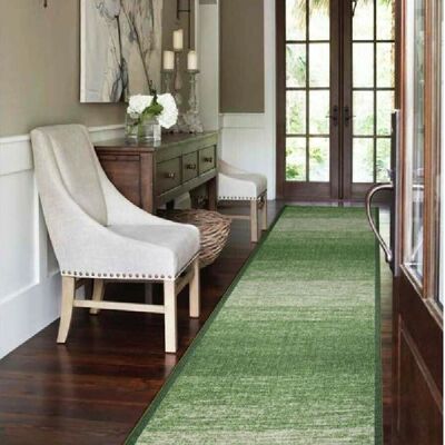 Green Stair Runner / Kitchen Mat - Blend (Custom Sizes Available) - 2'2"x4'FT (66x122cm)