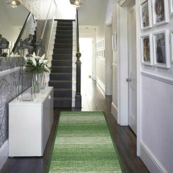 Tapis d'escalier vert / tapis de cuisine - mélange (tailles personnalisées disponibles) - 2'2"x8'FT (66x244cm) 2