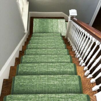 Tapis d'escalier vert / tapis de cuisine - mélange (tailles personnalisées disponibles) - 2'2"x8'FT (66x244cm) 3