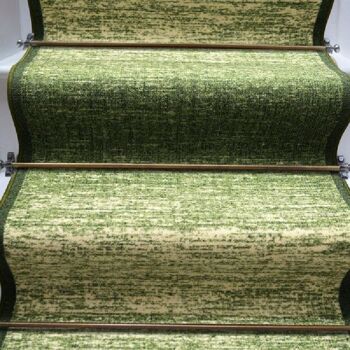 Tapis d'escalier vert / tapis de cuisine - mélange (tailles personnalisées disponibles) - 2'2"x8'FT (66x244cm) 4