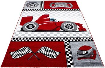 Tapis Voitures Rouges - Enfant - 160x230cm 2