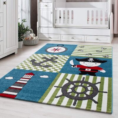 Blue and Green Sailor Rug - Kids - 160x230cm