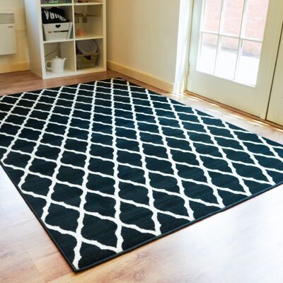 Black Anejo Rug - Texas - 120 x 170cm