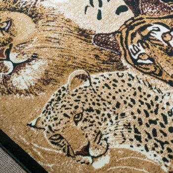 Tapis Big Five Marron - Texas Animal Kingdom - 60 x 110cm 3