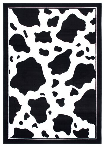 Tapis Imprimé Vache Noir et Blanc - Texas Animal Kingdom - 60 x 110cm 2