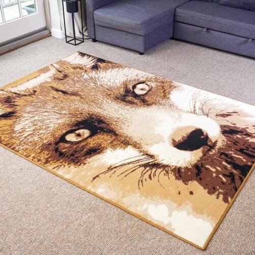 Brown Fox Rug - Texas Animal Kingdom - 60 x 230cm