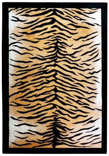 Tapis Orange Imprimé Tigre - Texas Animal Kingdom - 190 x 280cm 2