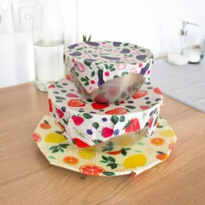 BEE WRAP TRIO - FLAT COVER REUSABLE WRAPPING