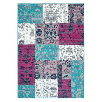 Patchwork Moderne Sarcelle - Texas - 80 x 150cm 2