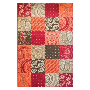 Patchwork Moderne Terre Cuite - Texas - 190 x 280cm 2