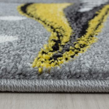 Tapis Licorne Jaune et Gris - Enfant - 80x150cm 4