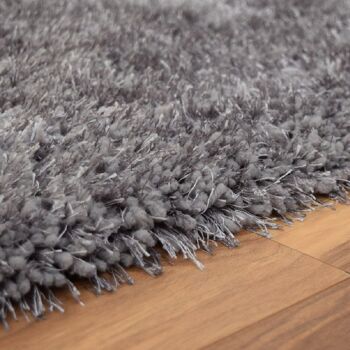 Tapis Shaggy Uni Gris - New York - 60x110cm (2'x3'7") 4