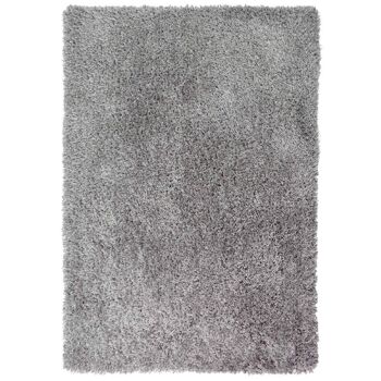 Tapis Shaggy Uni Gris - New York - 80x150cm (2'8"x5') 2