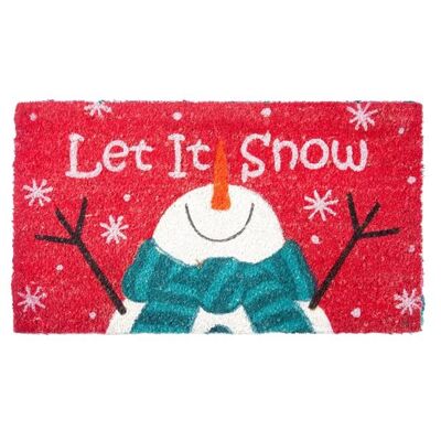 Let It Snow Xmas Coir Mat