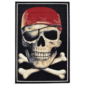 Tapis Skull Design - Texas - 160x225cm (5'4"x7'3") 2