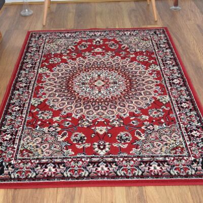 Red Traditional Marrakesh Rug - Texas - 120x170cm (4'x5'8")