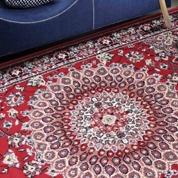 Tapis Marrakech Traditionnel Rouge - Texas - 160x225cm (5'4"x7'3") 4