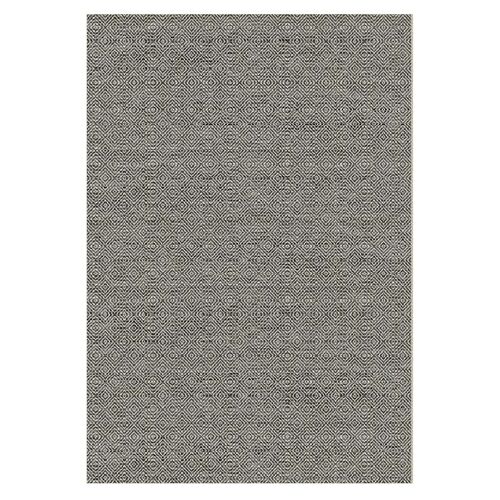 Sisal Flat Weave Grey Lines Rug - Terazza - 160 x 220cm (5’3” x 7’3”)