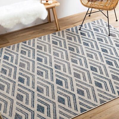 Ivory Chevron Rug - Cosi - 120 x 170cm (4’ x 5’6”)