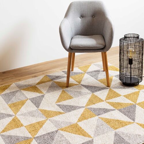 Gold Prism Rug - Cosi - 160 x 220cm (5’3” x 7’3”)