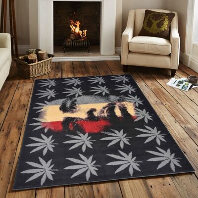 Bob Marley Ganja Print Rug - Texas - 60x110cm (2'x3'7")