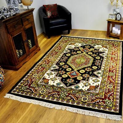 Black Persian Vesal Rug - Dakota - 120x170cm (4'x5'8")