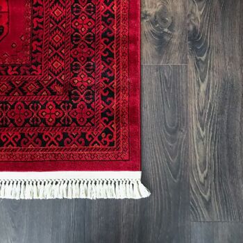 Tapis Red Crest - Afghan - 120x170cm (4'x5'8") 4