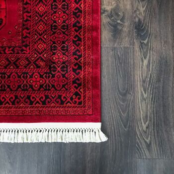 Tapis Red Crest - Afghan - 200x290cm (6'8"x9'7") 4