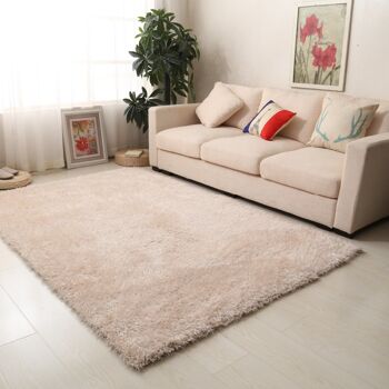 Tapis Shaggy Shimmer Naturel - Doux - 160x230cm (5'4"x7'8") 1