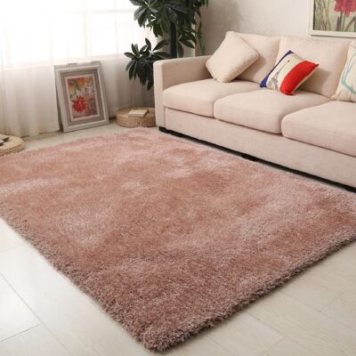 Mink Shimmer Shaggy Rug - Soft - 120x170cm (4'x5'8")