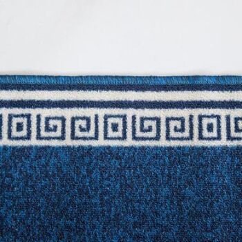 Tapis d'escalier bleu / tapis de cuisine - Luna (tailles personnalisées disponibles) - 40x60cm (1'4"x2') 5