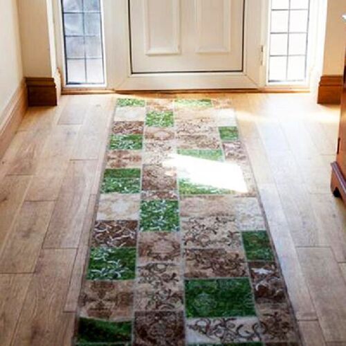 Green Tiles Kitchen Mat - Surpriz - 67x120cm (2'1"x3'9")