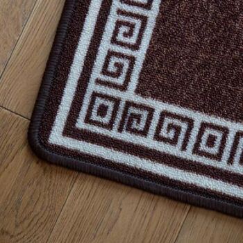 Tapis d'escalier / Tapis de cuisine marron - Luna - 50x80cm (1'8"x2'4") 3